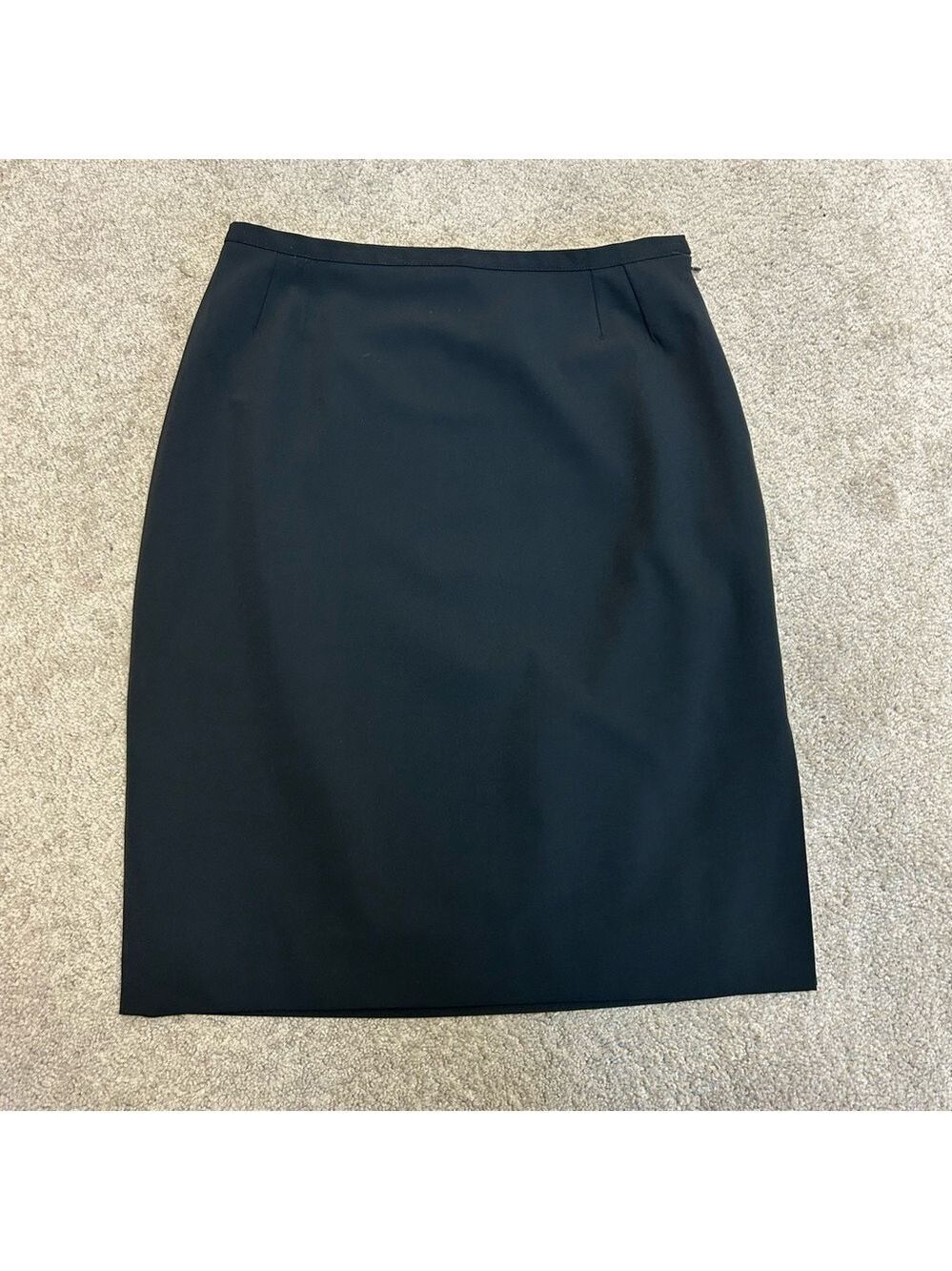 Holt Renfrew black mini pencil skirt Sz 6 career professional business